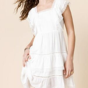 June Ivy white mini dress - Size XS.